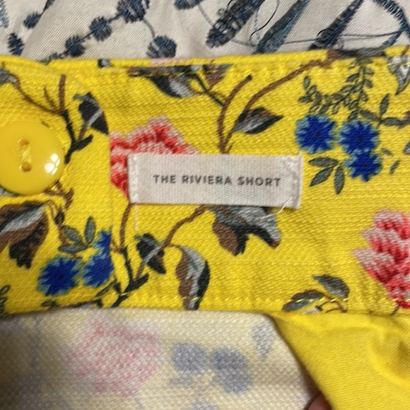 Loft yellow floral shorts US size 10 - Picture 4 of 6